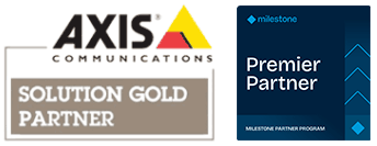 Paertner logos - Axsi Gold Partner, Milestone Premier partner