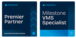 Milestone Premier and VMS Partner logos
