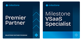 Milestone Premier and VSaaS partner logos